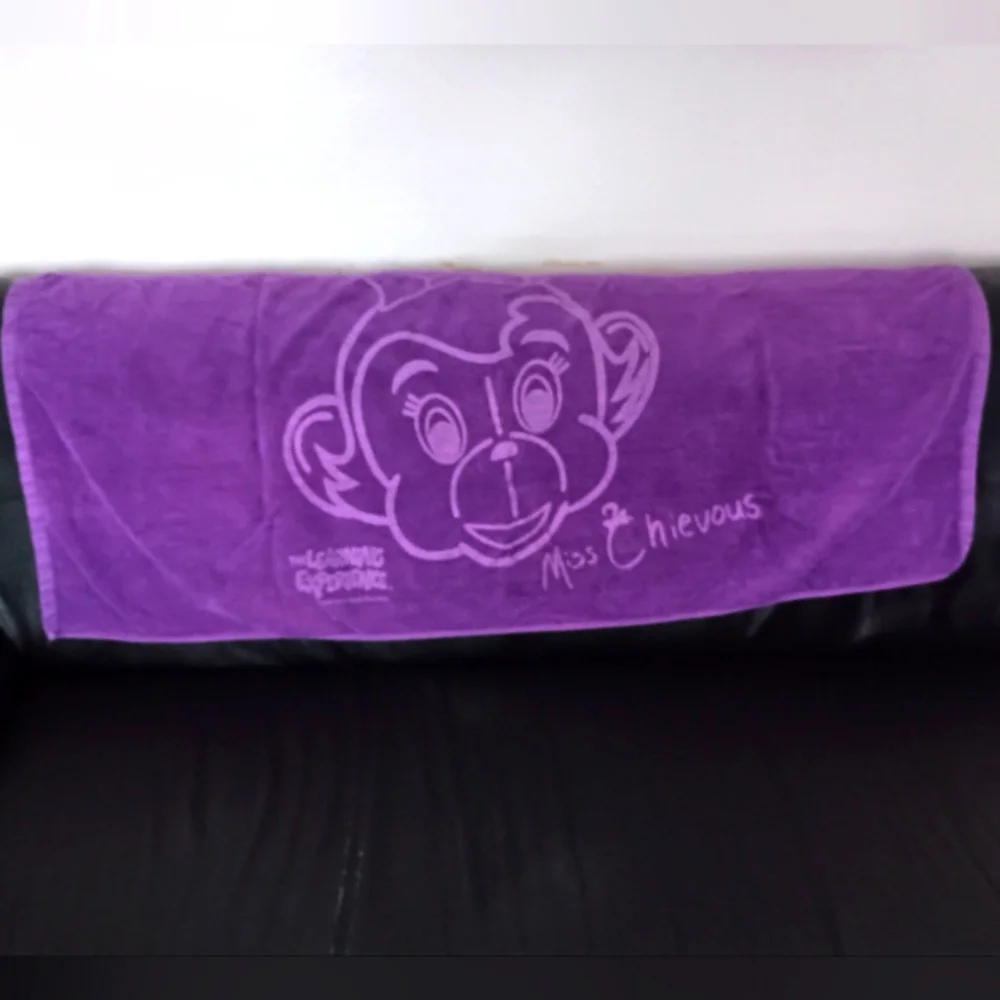3/$10 🌟 Purple Miss Chievous Monkey Towel The Learning Experience Daycare